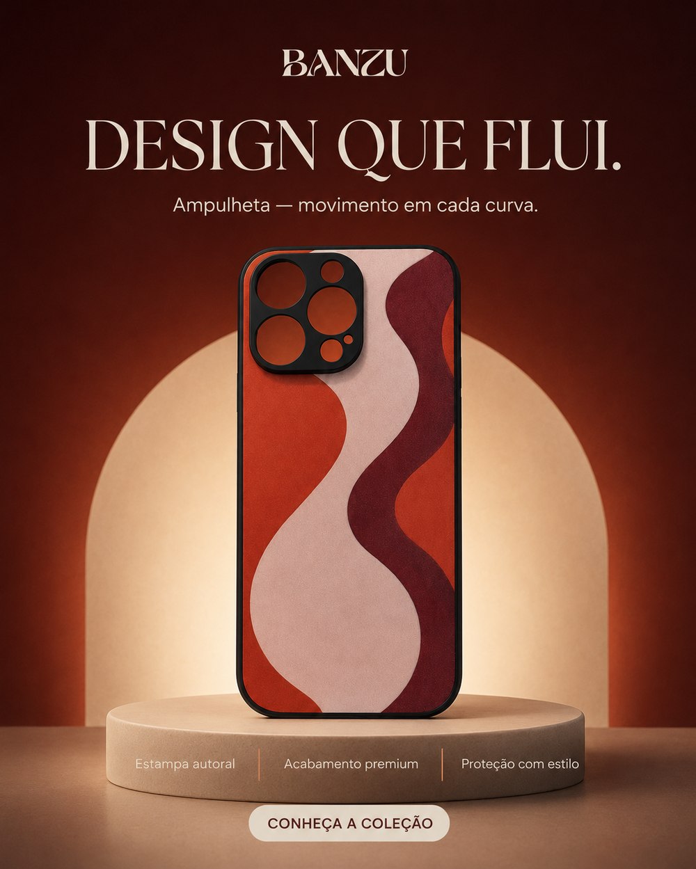 Banzu Ampulheta — design que flui